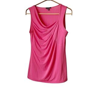 Vintage Y2K peachy pink ruched tank top